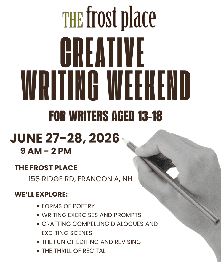 Creative Writing Weekend for Young Writers Aged 13-18 June 27-28
